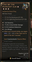 ✷✷✷✷ 4GA Ring of fhe Midnight Sun ✷✷✷✷ Max Aspect - Season 9 Instant Delivery - image