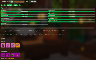 ⭐Vip | 1.2B Networth | 151 SB Lvl | 254M Purse | Hotm 5 | Cata 18 | Slayers 9/9/7/2 | Solo Coop❗ - image