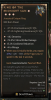 ✷✷✷✷ 4GA Ring of the Midnight Sun ✷✷✷✷ 47/50 Aspect Season 9 Instant Delivery - image