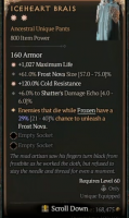 2GA Iceheart Brais (29/40) ✱1027 Maximum Life ✱120% Cold Resistance - image