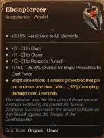 4GA Ebonpiercer 4GA Unique Item, High Aspect 800IP - image