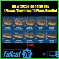 [NEW 2025] Fasnacht Day [Flower/Flowering 10 Plans Bundle][Flower Box /Ash Rose/Aster/Mutated Fern] - image