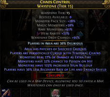 TIER 15 WAYSTONES WITH 45% RARE MONSTER INSTILS RANK 15 MAPS FULL UPGRADED T15 MAPS - image