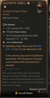2GA Jacinth Shell (85/100) ✷72.6% Total Armor ✷4 Endurance - image