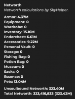 ★ 320M NW (ALL Unsoulbound) | 275M PURSE | 15 SLOTS MINIONS | PROFILE - image