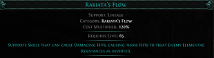 RISE OF THE ABYSSAL Rakiata's Flow LINEAGE SUPPORT GEM - image