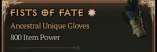 800 IP 1GA Fists of Fate - random stats - Season 10 - image