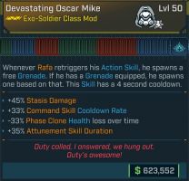 ⭐[MODDED] L50 EXO-SOLDIER (RAFA) CLASS MOD - MAX ALL RAFA SKILLS - 12  PERKS - TONS OF MODDED STATS⭐ - image