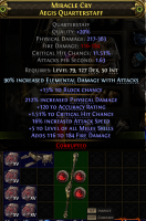 715 DPS FALLING THUNDER INVOKER MONK QUARTERSTAFF 90% ELE DAMAGE 1.5% CRIT 16% ATTACK SPEED +5 MELEE - image