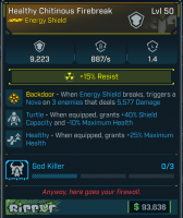 Healthy Chitinous Firebreak | Shield - image