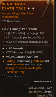 S5-> 2GA 925 Mace ✪135 Strength/✪90 Damage over time/✪777 Maximum Life - image