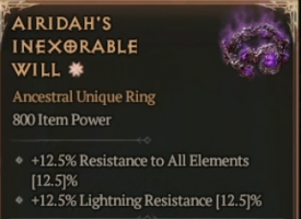 800 IP 1GA Airidah's Inexorable Will - random stats - season 10 - image