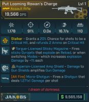 ⭐[MODDED] L1 ROWAN'S CHARGE - 19.566 DPS - 16.7/s F.RATE - NO RELOAD - 110 MAG - TORGUE STICKY MAG⭐ - image