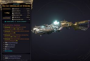 ⭐[MODDED] L1 CROSSBLADE ❄️/⚡ - 13.703 DMG (+8.804/S ❄️/⚡ DMG) - 0.5s RELOAD - ENCHANTEDx4⭐ - image