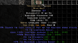 Thundergod's Vigor Tgods Belt - PD2 Season 9 - image