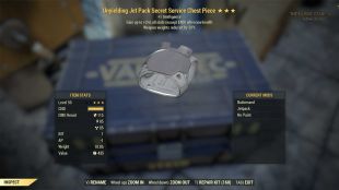 Unyielding Secret Service WWR Armor Set (+5 Intelligence)[FULL Mods + Jetpack] (Wastelanders DLC) - image