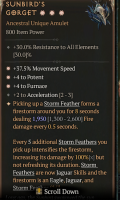 3GA Sunbird's Gorget (1950/2600) ✷4 Furnace ✷4 Potent ✷37.5% Movement Speed - image