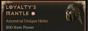 Loyalty's Mantle 800 IP 1GA - random stats -Season 9 - image