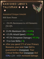 4GA Banished Lord's Talisman ☆☆☆☆ (52/60) - image