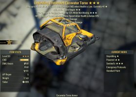 Excavator Unyielding Sentinel [Full SeT] [5/5 AP][Power Armor] - image