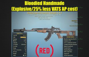 Bloodied Handmade(Explosive/25% less VATS AP cost) - image