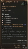 3GA Razorplate (165/200) ✷721 Thorns x3✷ - image
