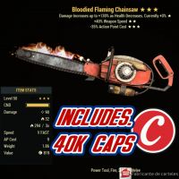 Bloodied Chainsaw + 40k Caps - image