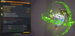 ⭐[PC/XB/PS] L72 - FLESH MELTER DEATHLESS - CORROSIVE (100% SHIELDS/HUGE DAMAGE BOOST)⭐ - image
