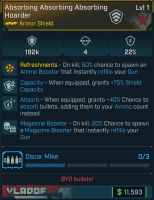 ⭐[MODDED] L1 HOARDER - 192K CAPACITY - 22% DMG RED - 40% ABSORB BULLETS - ON KILL 20% MAG BOOSTER⭐ - image
