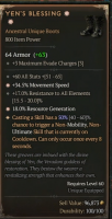 2GA Yen's Blessing (50/60) ✷34.5% Movement Speed ✷18% Resource Generation - image