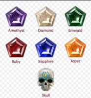 S9-X70 Gems,Grand Diamond*10+Grand emerald*10+Grand Skull*10+Grand Amethyst*10+Grand Sapphire*10+Gra - image