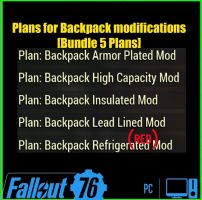 Bundle [ALL 5 Backpack modifications][Armor plated/High capacity/Refrigerated and etc.] - image