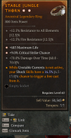 2GA DoT Shock Ring – Max Roll 70% DoT / Crit / HP - image