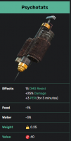 Psychotats [15 DMG Resist+25% Damage+3 PER (for 3 minutes)][AiD] - image