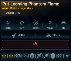 ⭐[MODDED] L1 PHANTOM FLAME - 1.208K DPS (+115K FIRE DMG/s) - 7.9s FIRE RATE - ZIP ROCKETS 331K DMG⭐ - image
