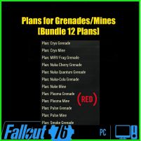 Plans for Grenades/Mines[Nuka Cola/Quantum Grenage] [Bundle 12 Plans] - image
