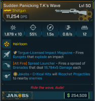 Sudden Panicking T.K`s Wave | Weapon - image
