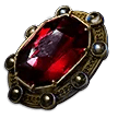 Rare Ruby Jewel Bleeding Duration/Magnitude of Bleeding you inflict/Armour - image