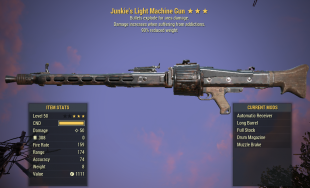Junkie's Explosive Light Machine Gun 90% Reduced Weight - image