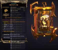 ⭐[MODDED] L40 SMITHY'S IRE - 54.058x13 DMG (+1694/S FIRE DMG) - 2203% SPELL DMG - 5S CD - ENCHANTED⭐ - image
