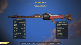 Red Terror Furious Light Machine Gun (+25% Damage While Aiming, +15% Reload Speed) - image