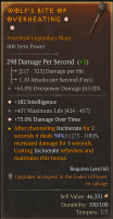 2GA MACE  — 298 DPS / +182 Int / +75% DoT / +65% Overpower / Incinerate DMG +94% - image