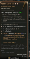 2GA Fleshrender (799-1184) *7 Backlash* *18.8% Defensive Cooldown Reduction* 5 defensive skills 105 - image