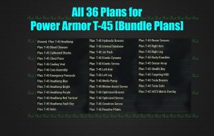 All 36 Plans for Power Armor T-45 [Bundle Plans] - image