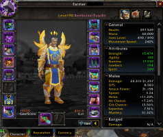 Human paladin GS 13620, Ilvl 491, full enchant & gems,  flying 310%,  , story 99%, good rep - image