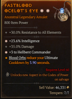 S9-- 2GA Amulet+Intelligence / Hellbent Commander - image