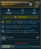 Barrage Sidestepping Firewerks | Shield - image