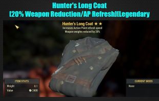 Hunter's Long Coat [20% Weapon Reduction/AP Refresh][Legendary outfit] - image