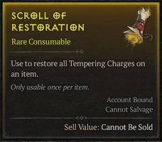 x1 Scroll of Restoration [Restore all tempering] | Scroll Restoration Farm / Piloted / AFK Selfplay - image