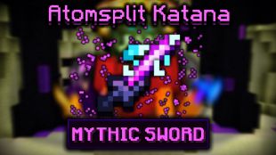 Atom Split katana Mythic max enchanted ! Best For enderman slayers - image